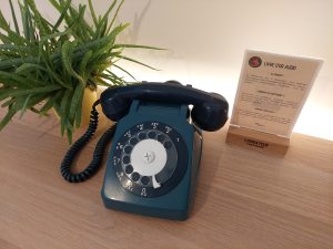 Serie A - Livre d'or audio - Téléphone audio mariage - Audio Guestbook - Bleu