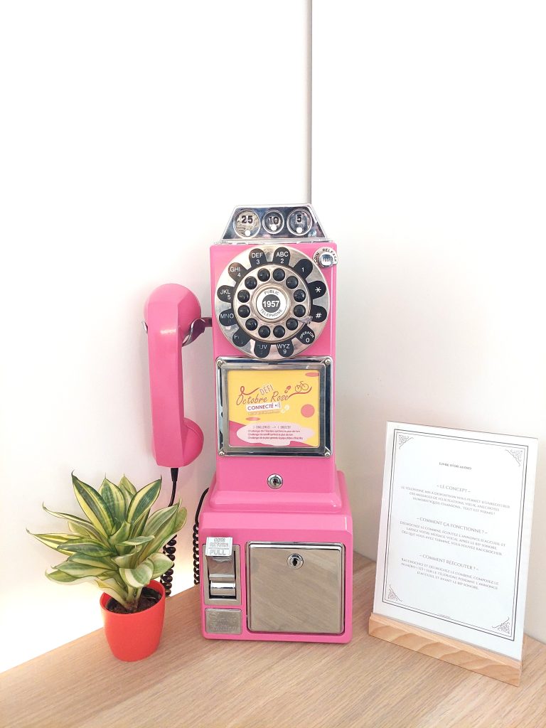 Serie C - Livre d'or audio - Téléphones audio mariage - Audio Guestbook - Rose