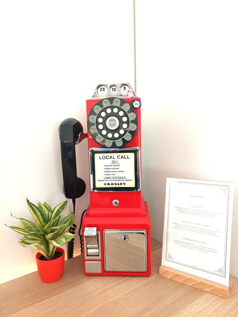 Série C - Livre d'or audio - Téléphones audio mariage - Audio Guestbook - Rouge