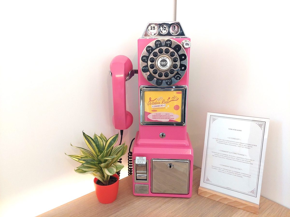 Série C - Rose : Livre d'or audio - Téléphones Mariage | Anniversaire | Gender Reveal | Naissance | Baptême | Soirée d'entreprise